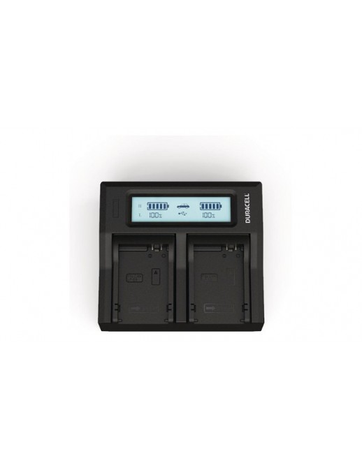 DRC6104 DRC6104 Duracell LED Dual DSLR Batteria Charger Adatto per Canon LP-E8