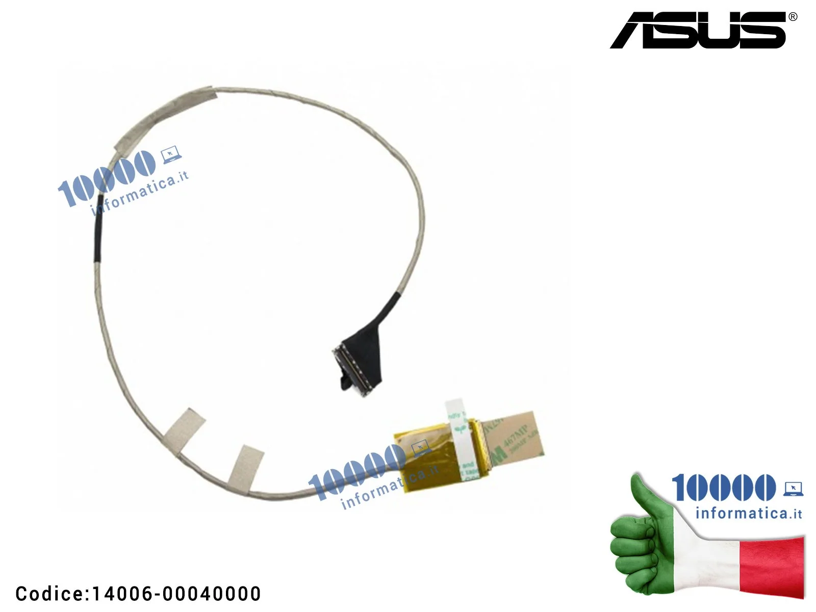 14006-00040000 Cavo Flat LCD ASUS [VERSIONE 2D] ROG G75 G75VW G75VX G75VM G75VN [2D] 1422-016A000