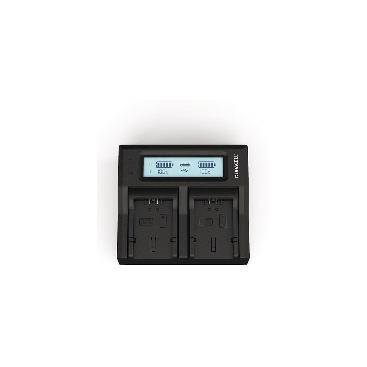 DRP6116 Duracell LED Dual DSLR Batteria Charger Adatto per Panasonic CGA-S006