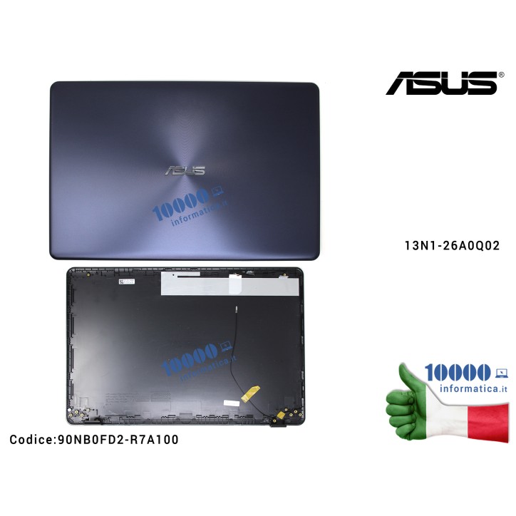 Cover LCD ASUS VivoBook 15 X542 (STAR GREY) X542U X542UA X542UF X542UN X542UQ X542UR 13N1-26A0Q02