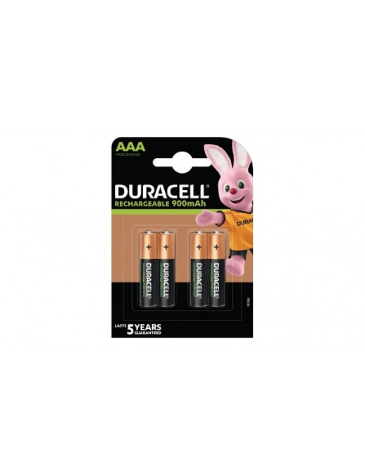 HR03-A Duracell Ricaricabile (BL) AAA 4 Pack 900mAh General Purpose Battery