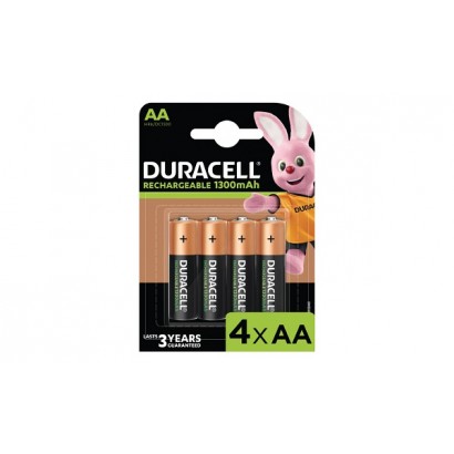 HR6-B Duracell Ricaricabile (BL) AA 4 Pack 1300mAh General Purpose Battery