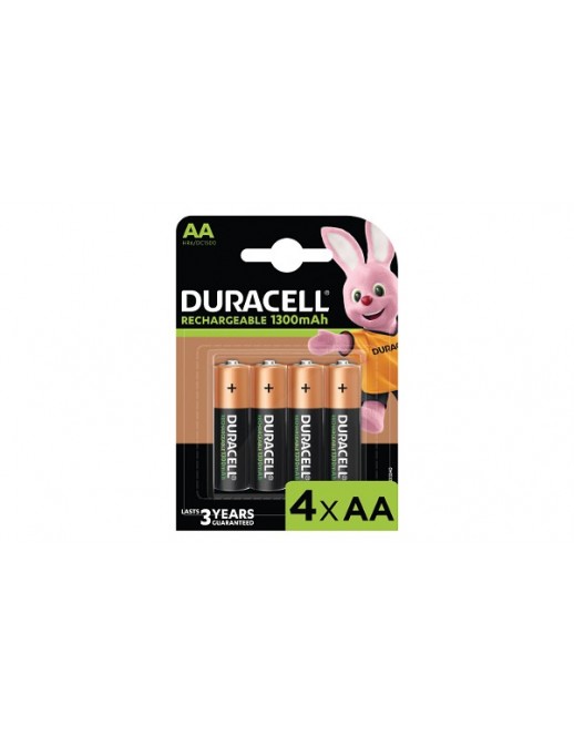 HR6-B Duracell Ricaricabile (BL) AA 4 Pack 1300mAh General Purpose Battery