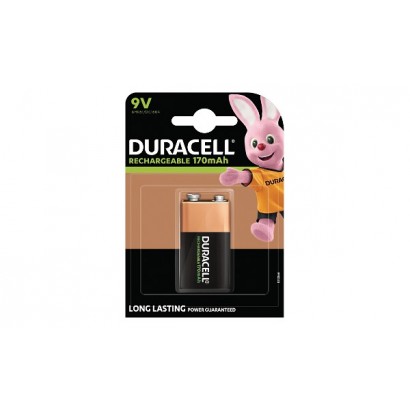 HR9V Duracell Ricaricabile (BL) 9V 1 Pack General Purpose Battery