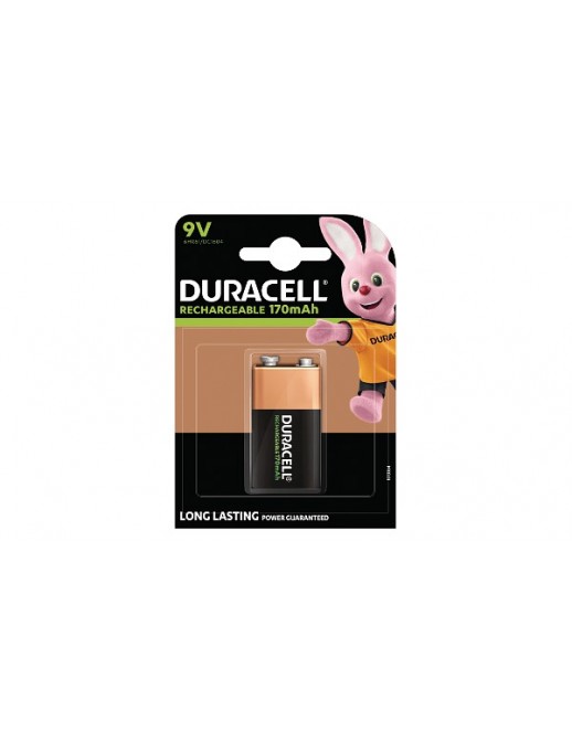 HR9V Duracell Ricaricabile (BL) 9V 1 Pack General Purpose Battery