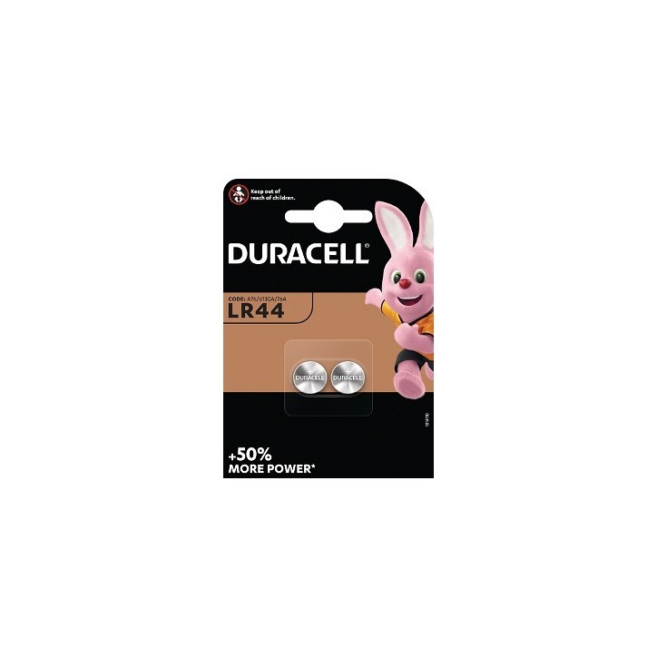 LR44 Duracell 1.5V Batteria 2 Pack Common Electronics Battery LR44 Duracell 1.5V Batteria 2 Pack Common Electronics Battery