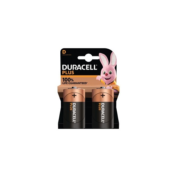 MN1300B2 Duracell Plus D Size 2 Pack Original General Purpose Battery (LR20) MN1300B2 Duracell Plus D Size 2 Pack Original General Purpose Battery (LR20)