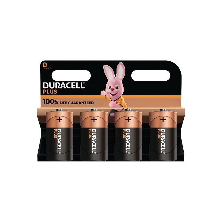 MN1300B4 Duracell Plus D Size 4 Pack Original General Purpose Battery (LR20) MN1300B4 Duracell Plus D Size 4 Pack Original General Purpose Battery (LR20)