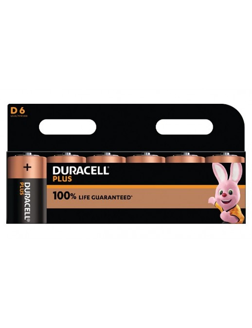 MN1300B6 Duracell Plus D Size 6 Pack Original General Purpose Battery (LR20)