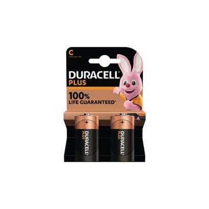 MN1400B2 Duracell Plus C Size 2 Pack Original General Purpose Battery