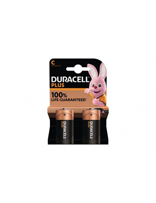 MN1400B2 Duracell Plus C Size 2 Pack Original General Purpose Battery