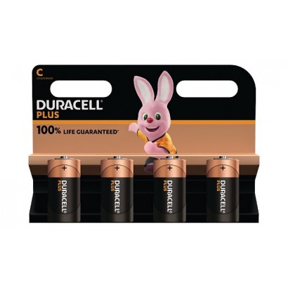 MN1400B4 Duracell Plus C Size 4 Pack Original General Purpose Battery