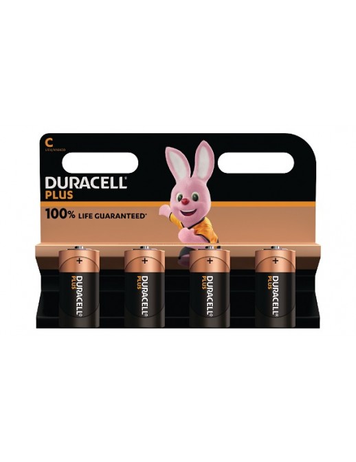 MN1400B4 Duracell Plus C Size 4 Pack Original General Purpose Battery