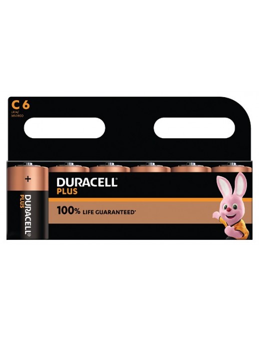 MN1400B6 Duracell Plus C Size 6 Pack Original General Purpose Battery