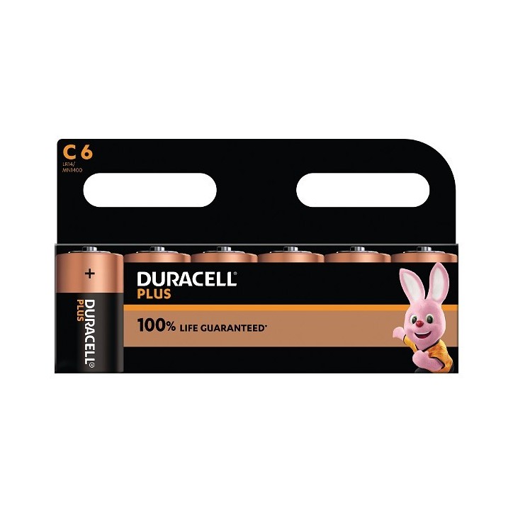 MN1400B6 Duracell Plus C Size 6 Pack Original General Purpose Battery MN1400B6 Duracell Plus C Size 6 Pack Original General Purpose Battery