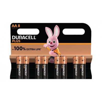 MN1500B8 Duracell Plus AA Alkaline - 8 Pack Offer Original General Purpose Battery