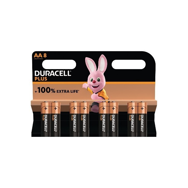 MN1500B8 Duracell Plus AA Alkaline - 8 Pack Offer Original General Purpose Battery
