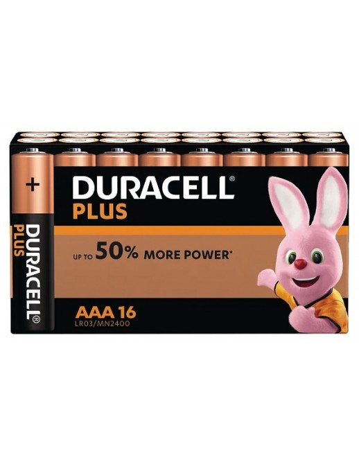 MN2400B16 Duracell Plus AAA 16 Pack