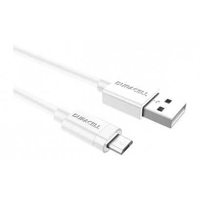 USB5013W Duracell USB-A to Micro USB Cavo 1m Adatto per Android Micro USB Phones/Tablets