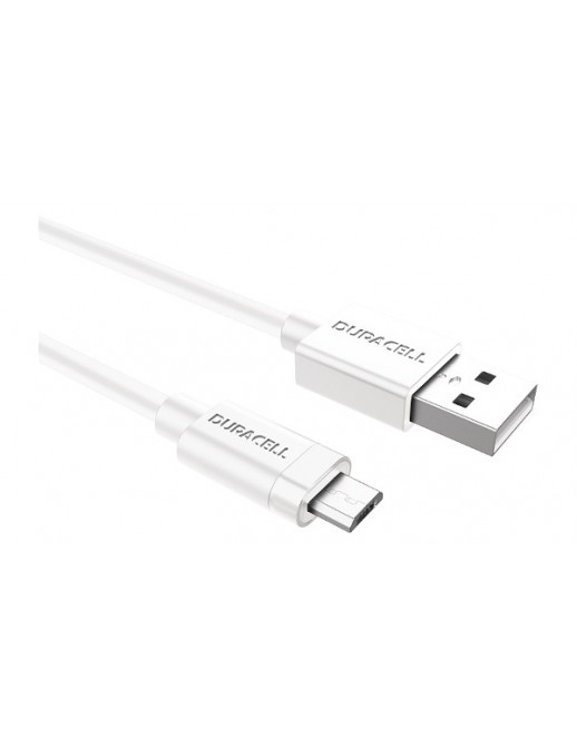 USB5013W Duracell USB-A to Micro USB Cavo 1m Adatto per Android Micro USB Phones/Tablets