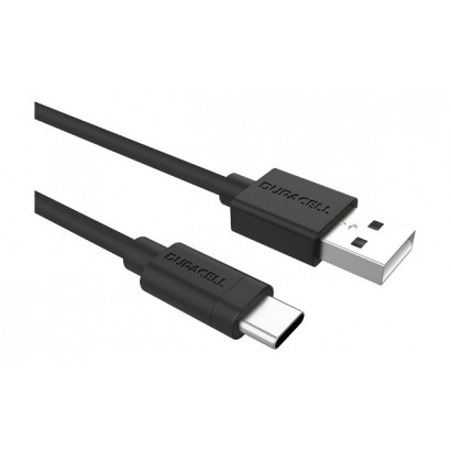 USB5031A Duracell USB-A to USB-C Charge Cavo 1m Type-C to USB Type 3.0 (Nera)