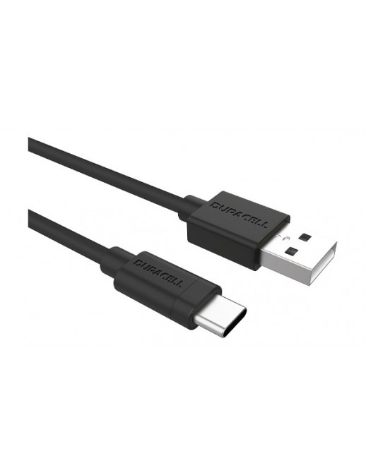 USB5031A Duracell USB-A to USB-C Charge Cavo 1m Type-C to USB Type 3.0 (Nera)