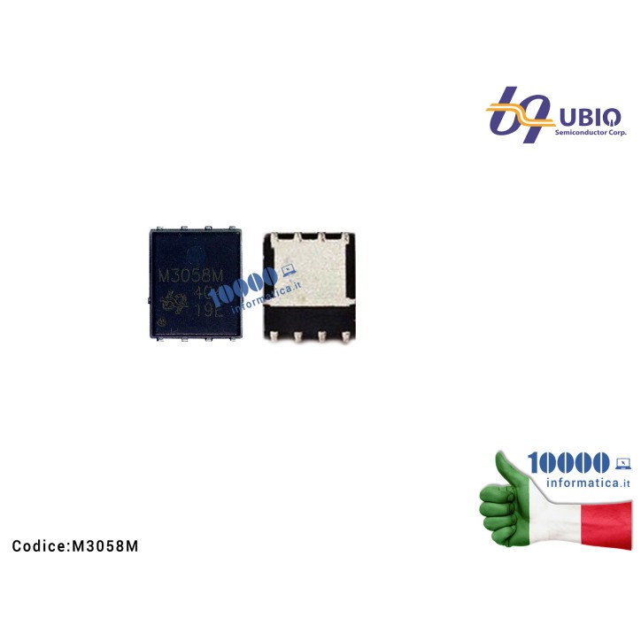IC Chip Mosfet UBIQ M3058M QM3058M6 QM3058M M30S8M QM3O58M6 M3O58M QFN-8