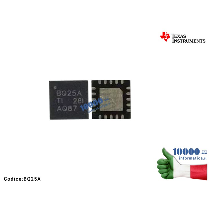 IC Chip TI BQ 24725 ARGRR BQ 24725 ARGR BQ24725ARG BQ24725AR BQ2SA BQ25A BQ24725A Battery SMBus Charge Controller QFN20