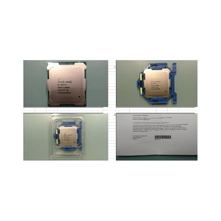 801254-B21 SPS-CPU BDW E5-2667 v4 8C 3.2GHz 135W - sostituito con HPE spare part:835613-001