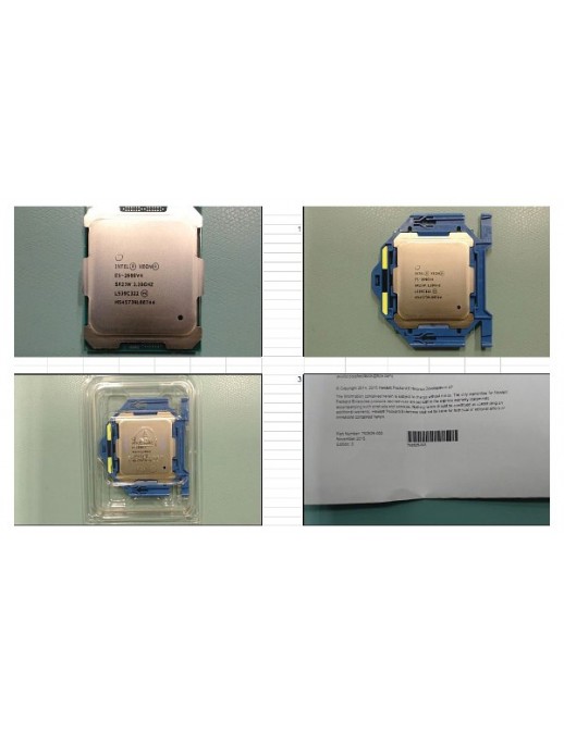 801271-B21 801271-B21 SPS-CPU BDW E5-2698 v4 20C 2.2GHz 135W - sostituito con HPE spare part:835617-001