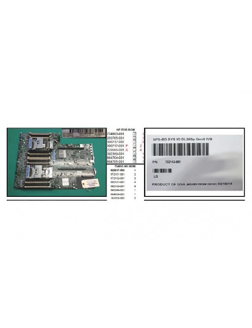 801939-001 SPS-BD SYS MLB W TRAY DL380P G8S