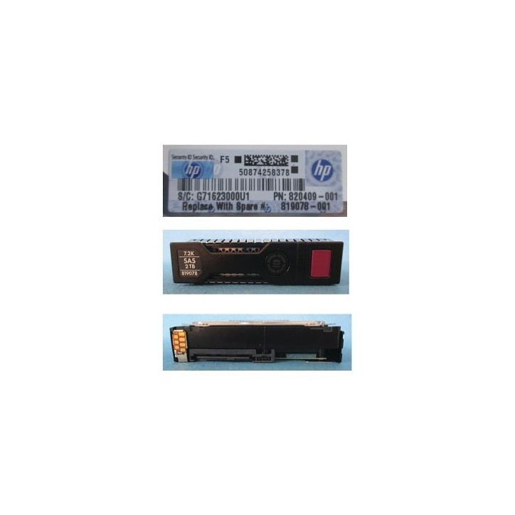 819078-001 SPS-DRV HD 2TB 12G 7.2K 3.5 SAS MDL SC
