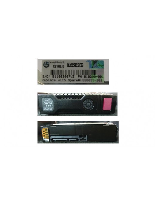 820033-001 SPS-DRV HD 8TB 6G 7.2K 3.5 SATA MDL SC