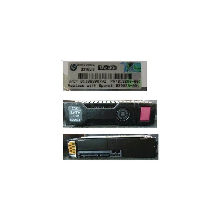 820033-001 SPS-DRV HD 8TB 6G 7.2K 3.5 SATA MDL SC