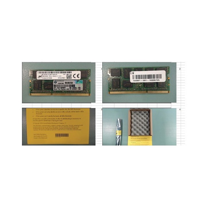 824367-001 SPS-Memory:8GB DIMM/512Mx8(EP3L-12800E)