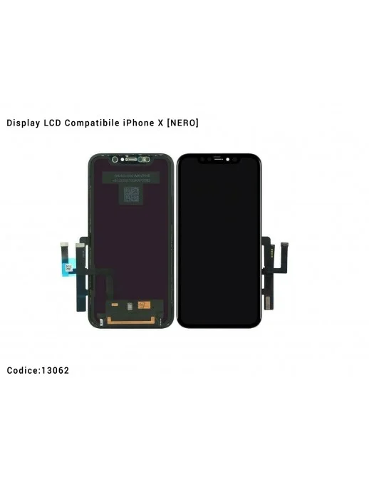 13062 Display LCD Compatibile iPhone 11 [NERO] Schermo Vetro Touch Screen