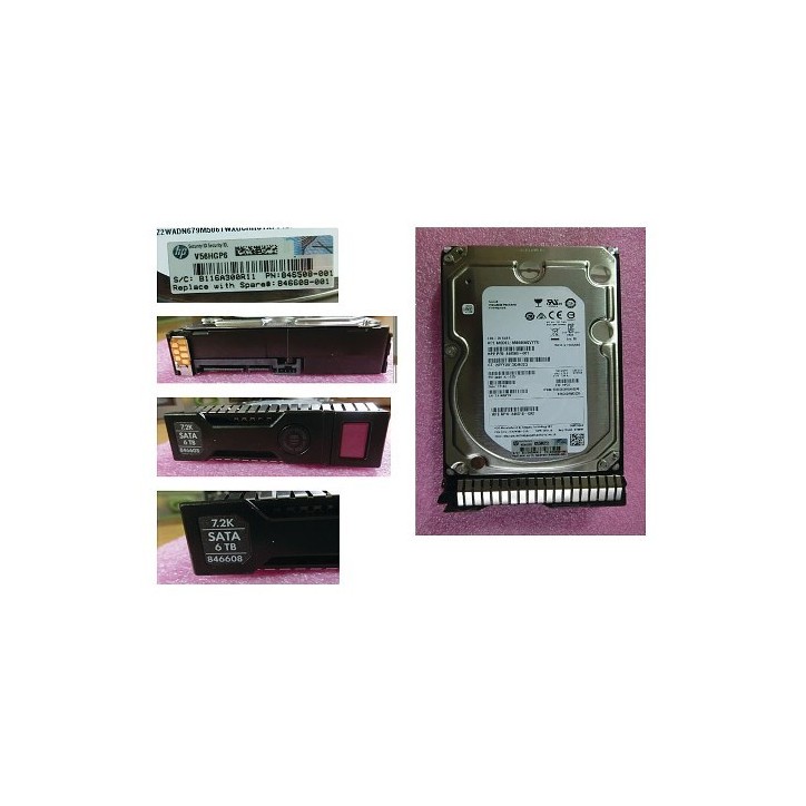 846510-B21 SPS-DRV HD 6TB 6G 7.2K 3.5 SATA MDL SC - sostituito con HPE spare part:846608-001