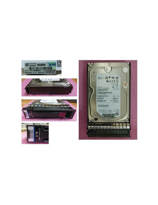 858384-B21 SPS-DR HD 8TB 12G 7.2K LFF SAS 512e MDL - sostituito con HPE spare part:858650-001