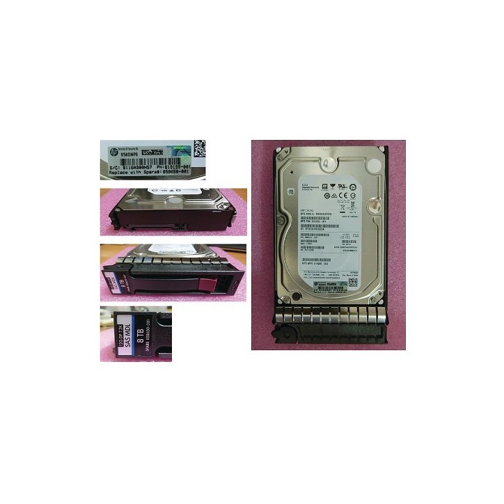 858384-B21 SPS-DR HD 8TB 12G 7.2K LFF SAS 512e MDL - sostituito con HPE spare part:858650-001