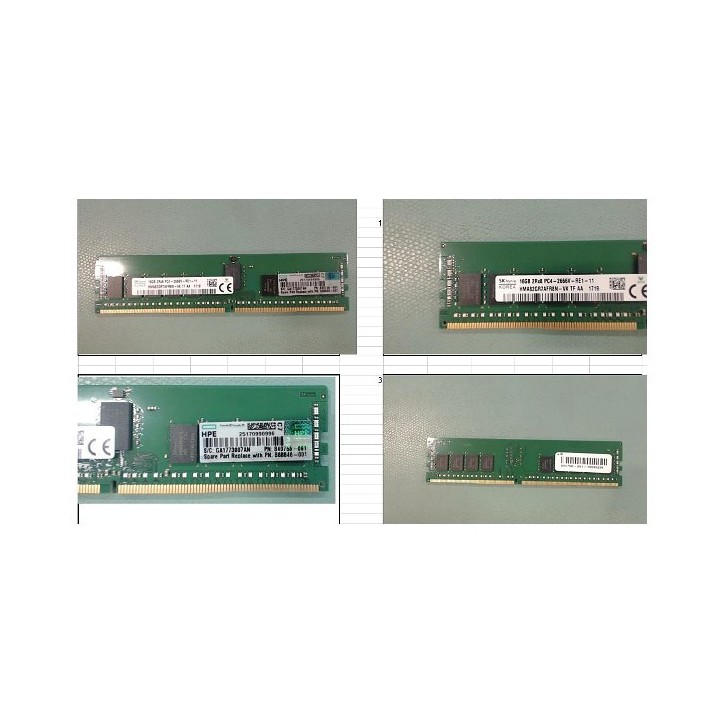 868846-001 SPS-DIMM 16GB PC4-2666V-R 1Gx8