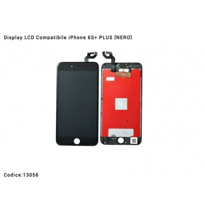 13056 Display LCD Compatibile iPhone 6S+ Plus [NERO] Schermo Vetro Touch Screen