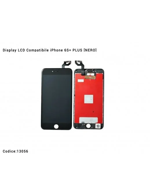 13056 Display LCD Compatibile iPhone 6S+ Plus [NERO] Schermo Vetro Touch Screen