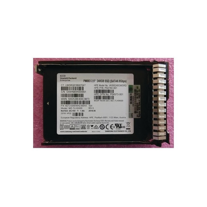 P05319-001 SPS-DRV SSD 240GB SFF SATA RI SC DS