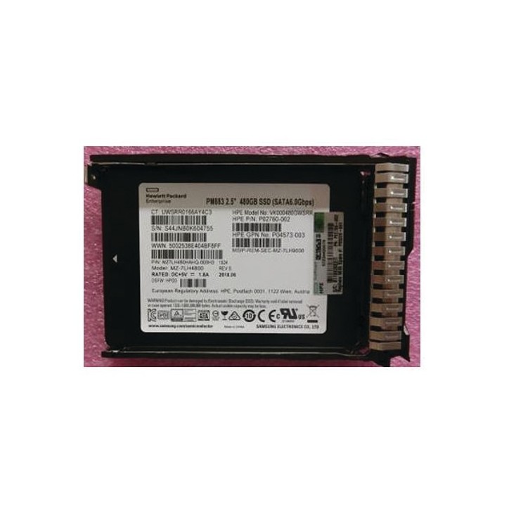 P05320-001 SPS-DRV SSD 480GB SFF SATA RI SC DS