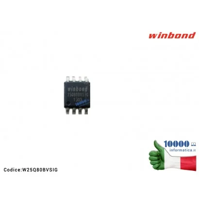 25Q80BVSIG IC Chip Bios WINBOND 25Q80BVS1G 25 Q 80 BVSI G W 25 Q 80 BVSIG 25 Q 80 BVSIG W 25 Q 80 BVSSIG SOP8 SOP-8 Flash Memory