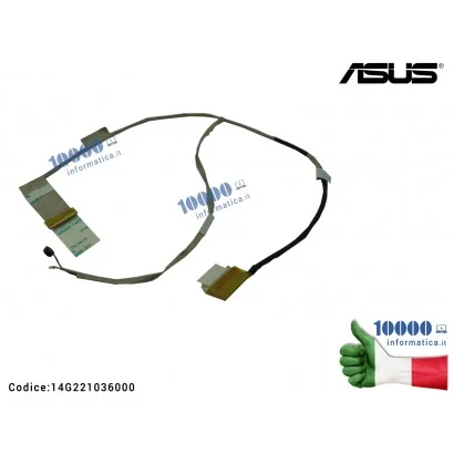 14G221036000 Cavo Flat LCD ASUS K53E K53SC K53SD K53SK K53SV A53E A53SC A53SD A53SK A53SV X53E X53SC X53SD X53SK X53SV [Versi...