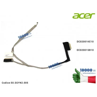 Cavo Flat LCD ACER Aspire V5-171 V5-131 Aspire One 756 C710 DC02001KE10 DC02001SB10 50.SGYN2.005 50SGYN2005