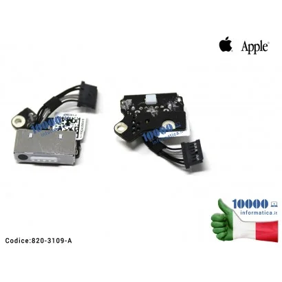 820-3109-A Connettore di Alimentazione DC Power Jack MackBook Pro A1398 (2012-2013) MC975 820-3109-A