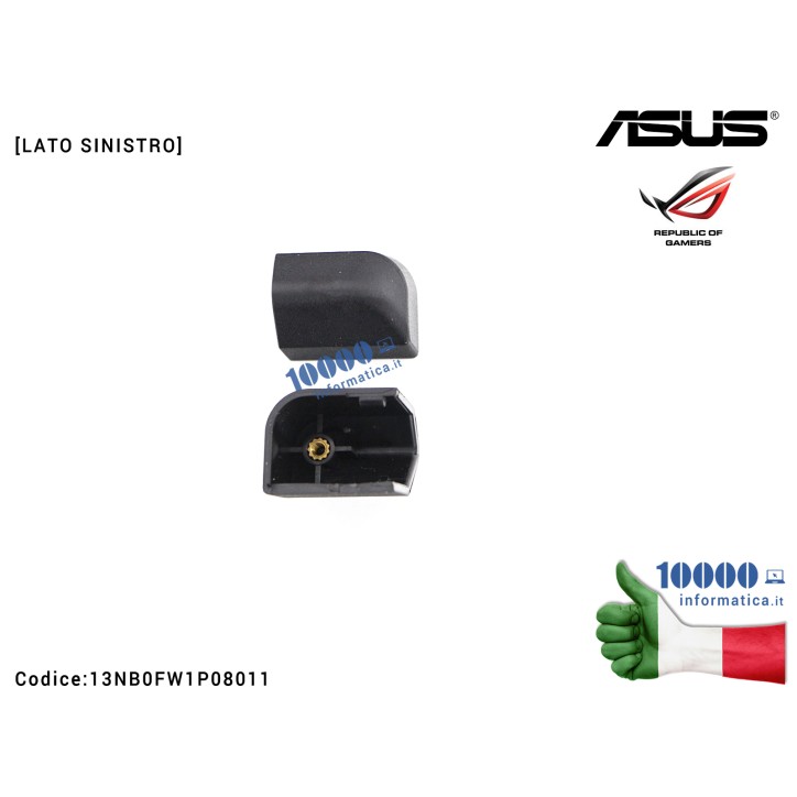 Copri Cerniere Coperchio [SX] ASUS ROG Strix GL703G GL703GM GL703GS [LATO SINISTRO] HINGE COVER
