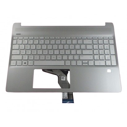 Tastiera Italiana Palmrest HP Pavilion 15s-eq0057nl 15S-DY 15-GW 14-DH 15-DY (Natural Silver) 14-DH1004LA 14-DH1008LA Spectre 15T-DY100 Touch 15-DY1031WM Completa di Top Case Superiore